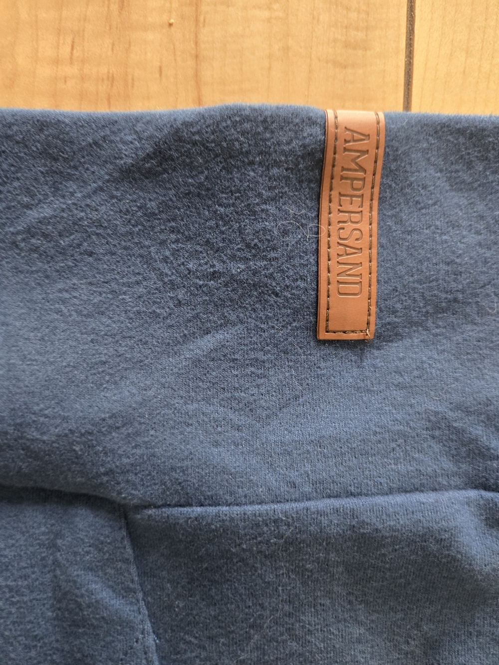 Ampersand Hooded Pullover in Blush, Navy & Cream - Picture 2 of 5
